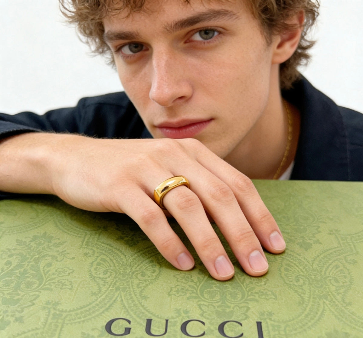 Gucci Anger Forest Interlocking G Ring - album image 3
