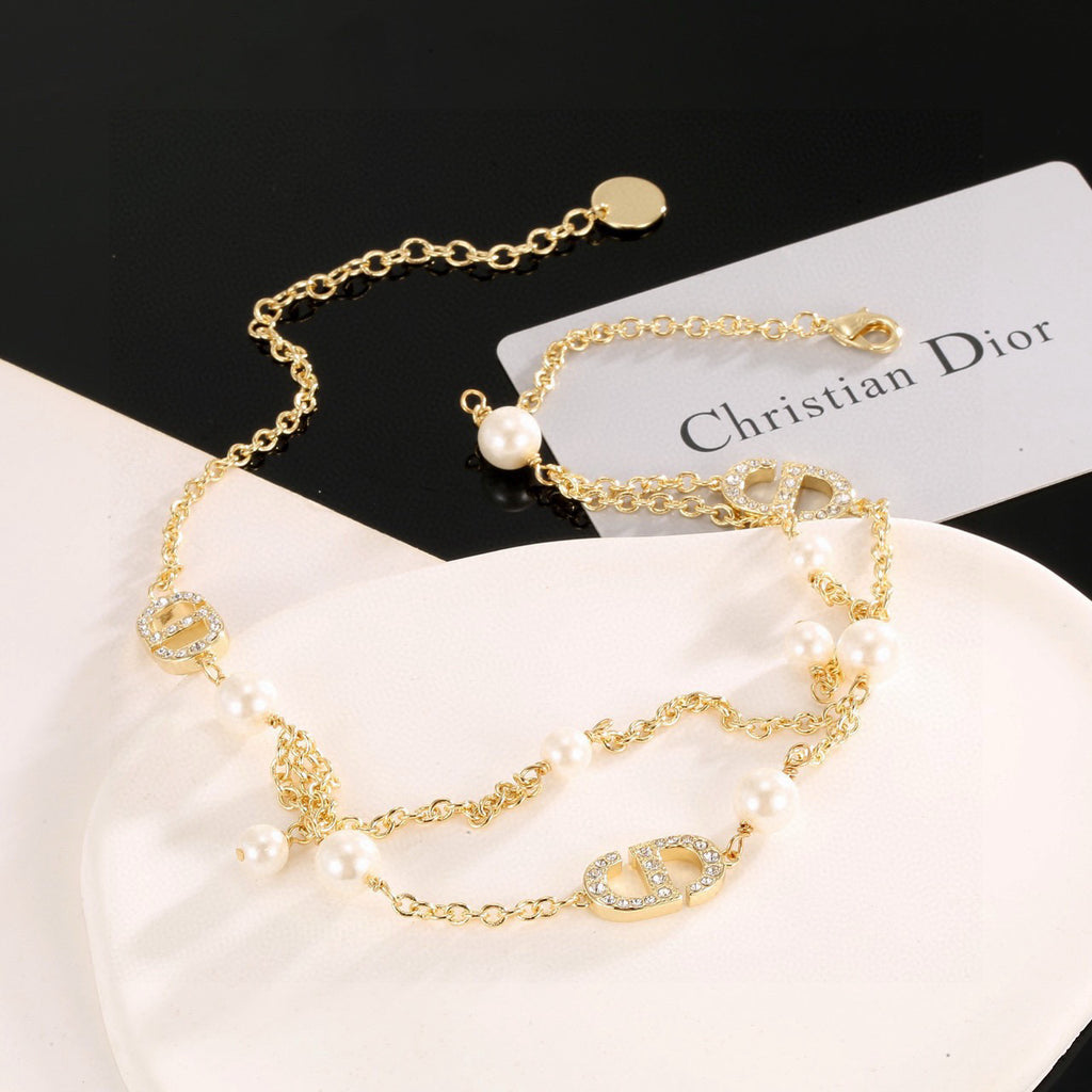 Dior Pearl-Look Bead and Letter Necklace - product image 9