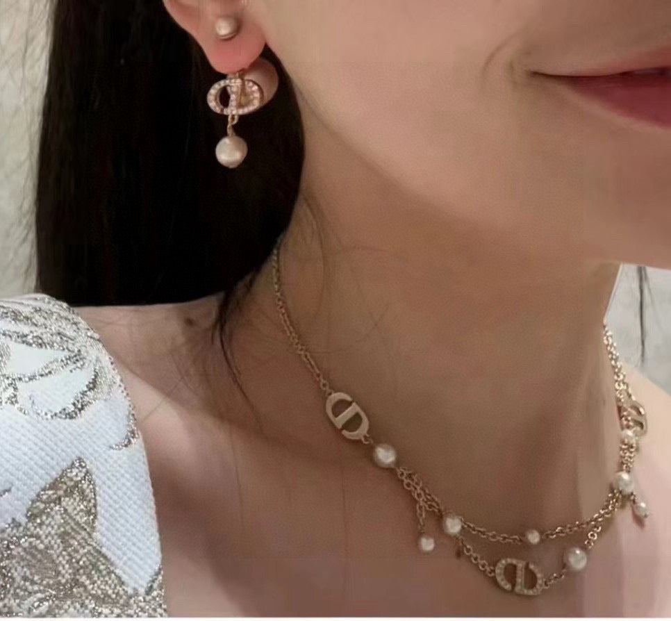 Dior Pearl-Look Bead and Letter Necklace - product image 6