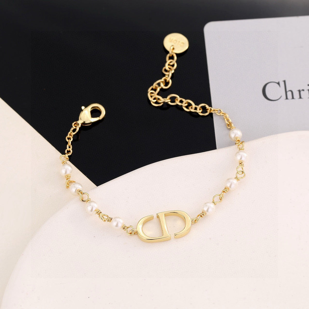 Dior CD Pearl-Look Station Bracelet - product image 8