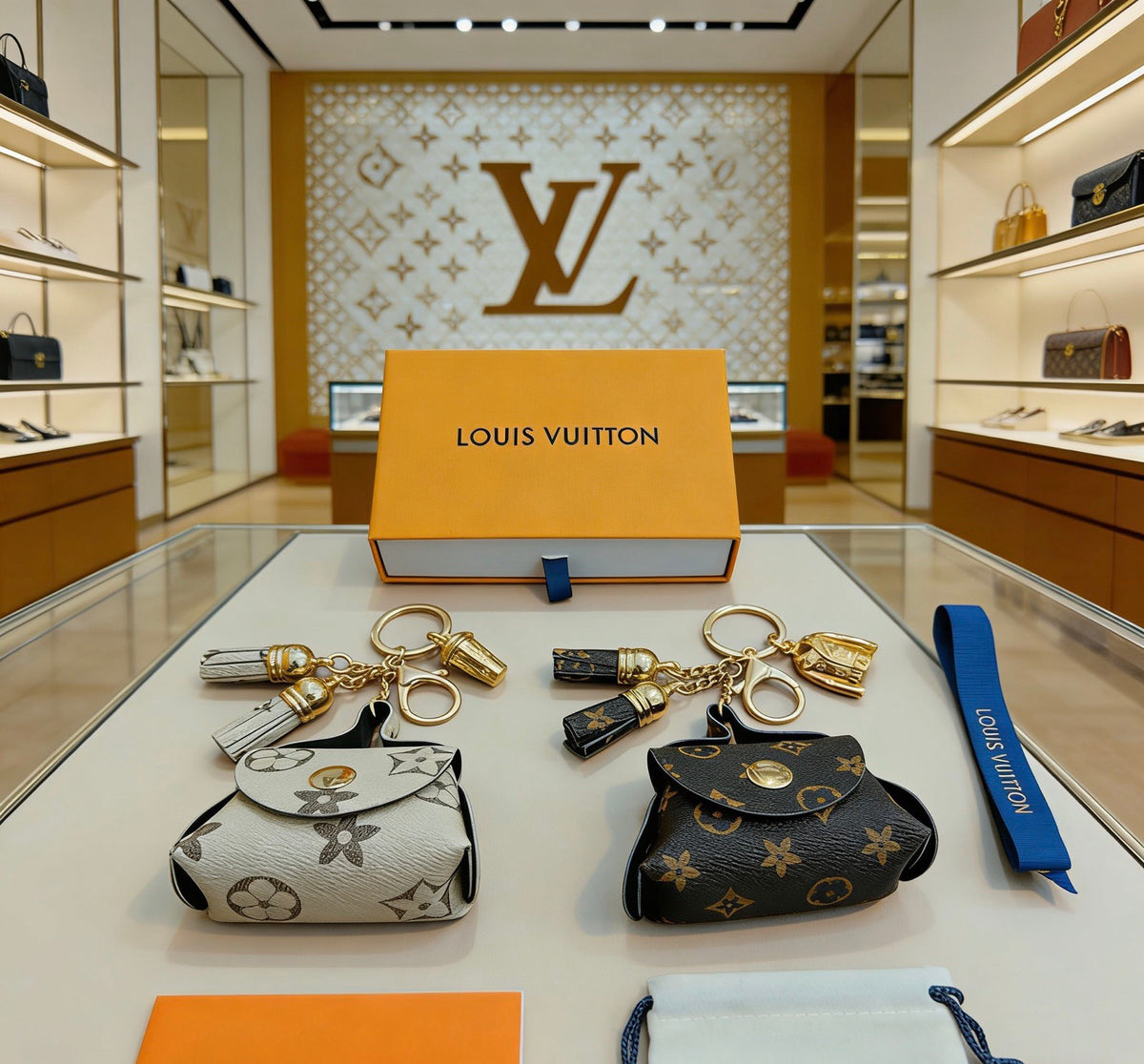 Louis Vuitton Mini Bag Keychain in Two Colors - album image 1