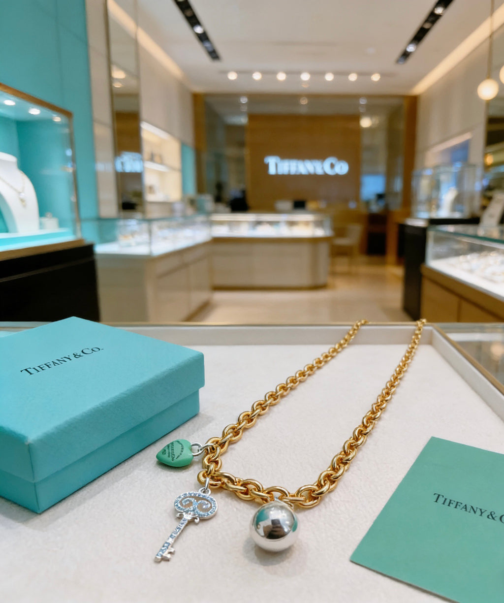 Tiffany & Co. Gold-Tone Multi-Charm Necklace - album image 4
