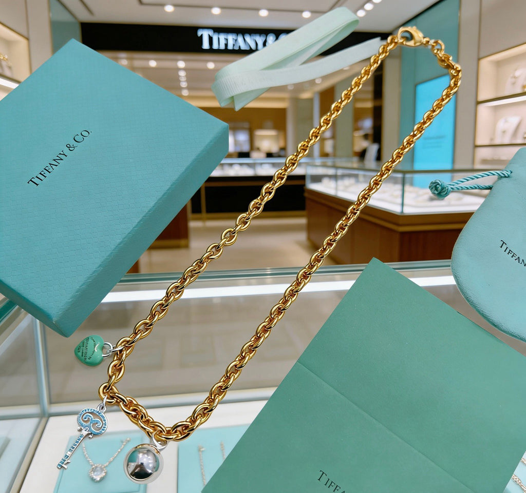 Tiffany & Co. Gold-Tone Multi-Charm Necklace - album image 5