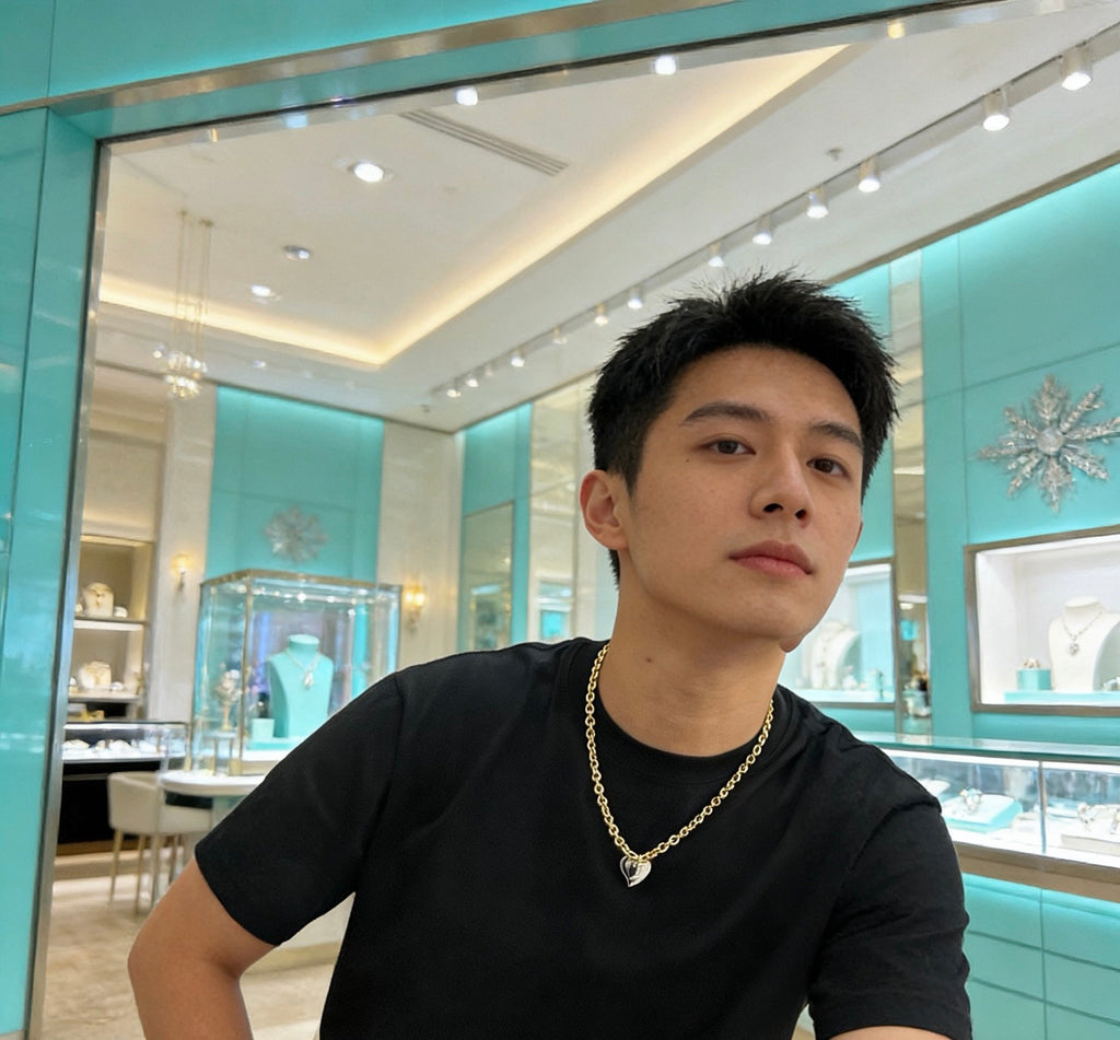 Tiffany & Co. Gold-Tone Link Pendant Necklace - album image 3