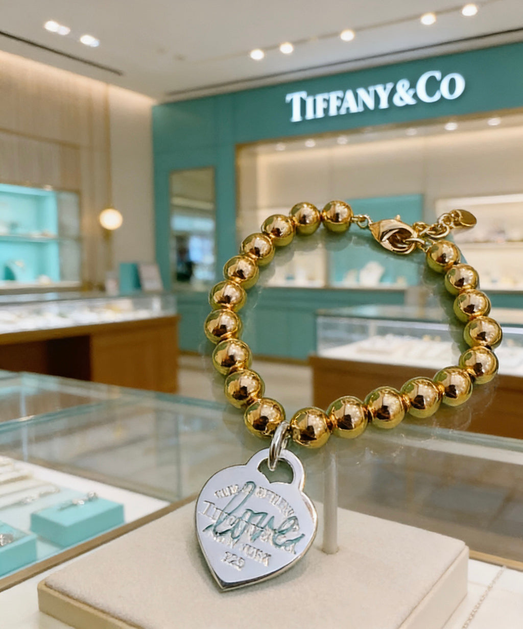 Tiffany & Co. Gold-Tone Bead Round Tag Bracelet - album image 3