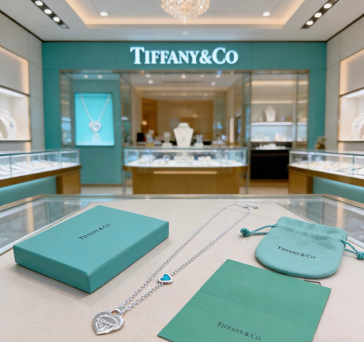 Tiffany & Co. Slim Rectangular Tag Necklace - album image 1
