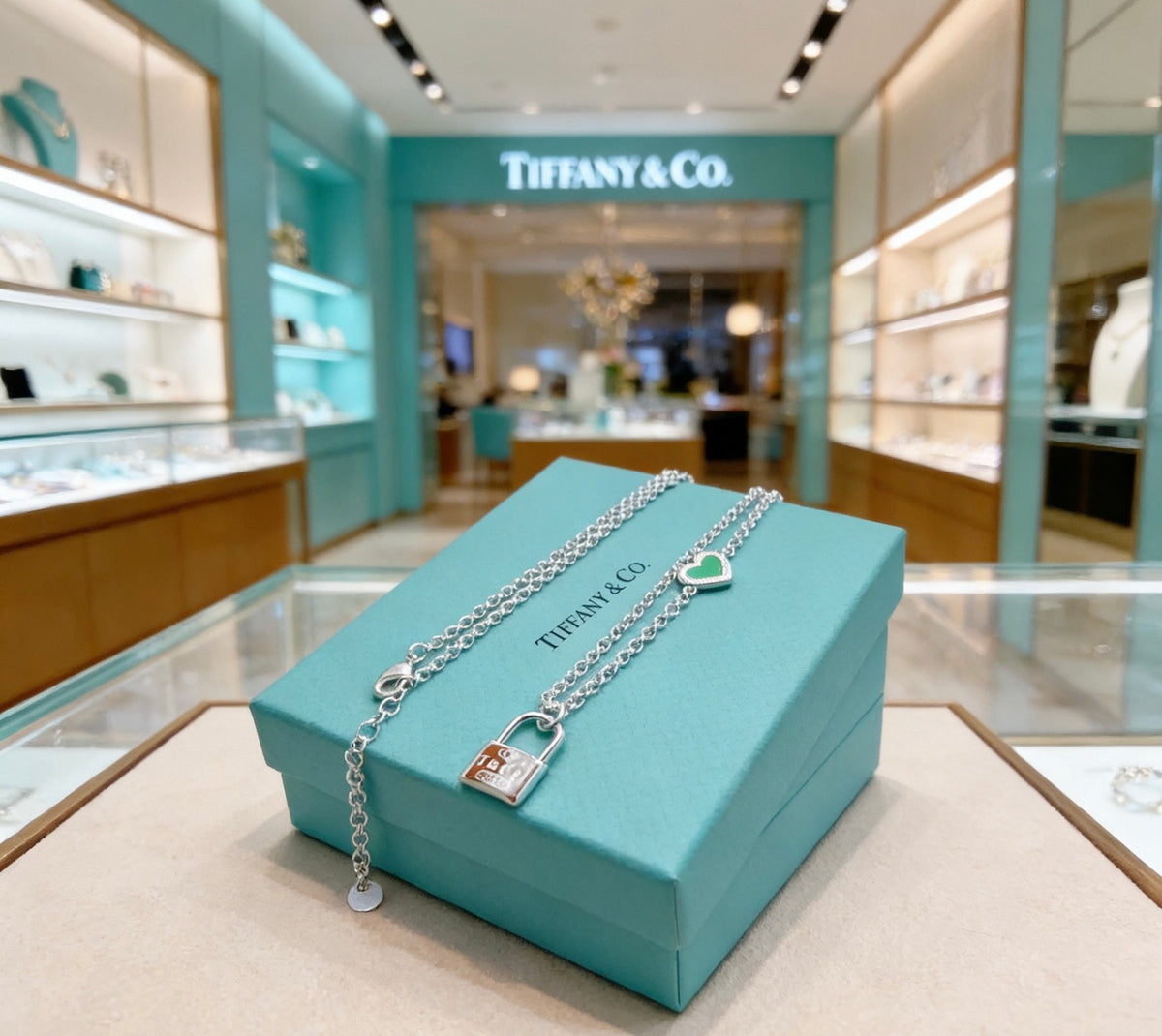 Tiffany & Co. Rectangular Clasp Fine Necklace - album image 3