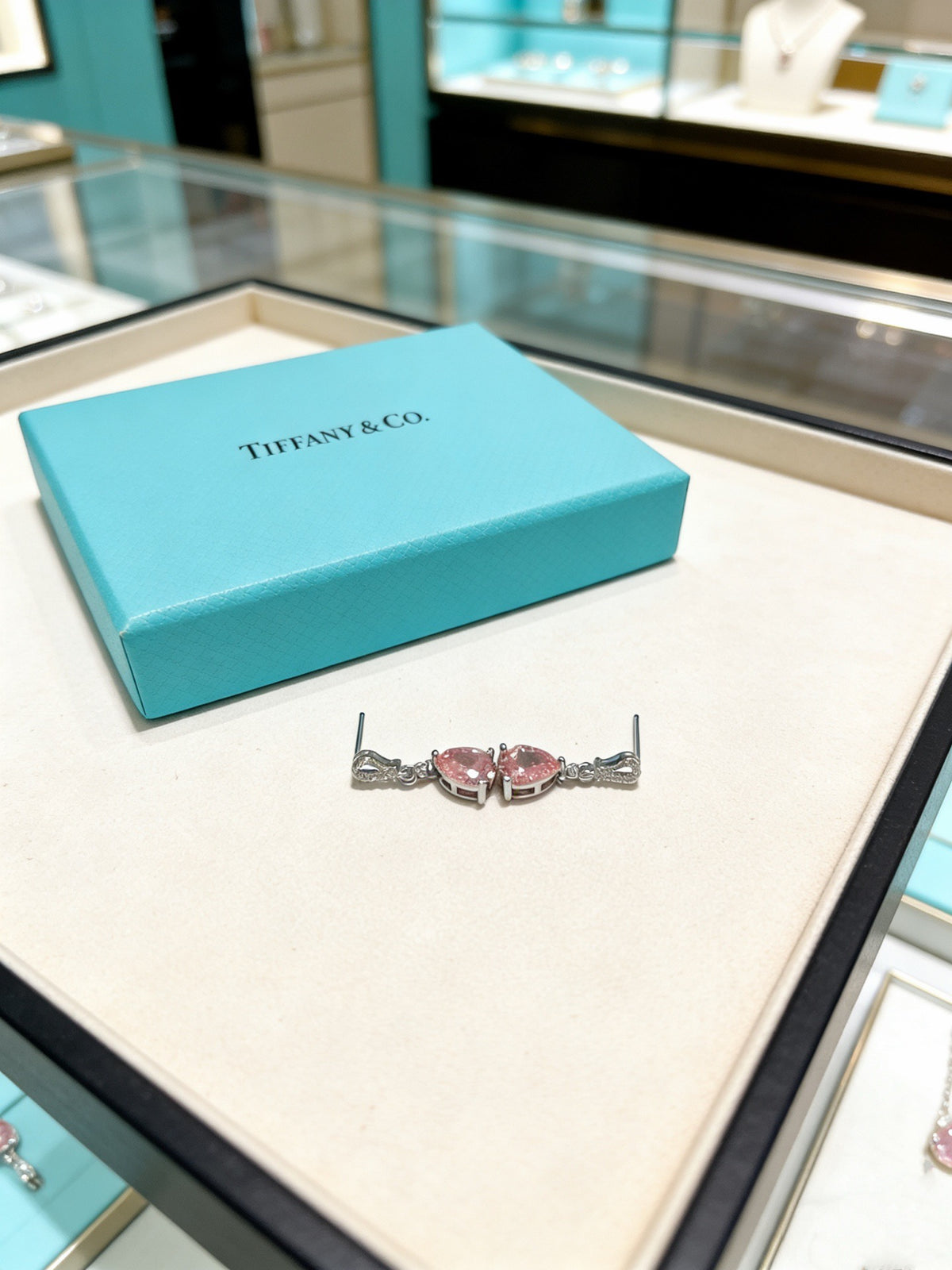 Tiffany & Co. Pink Bird Motif Earrings - album image 3