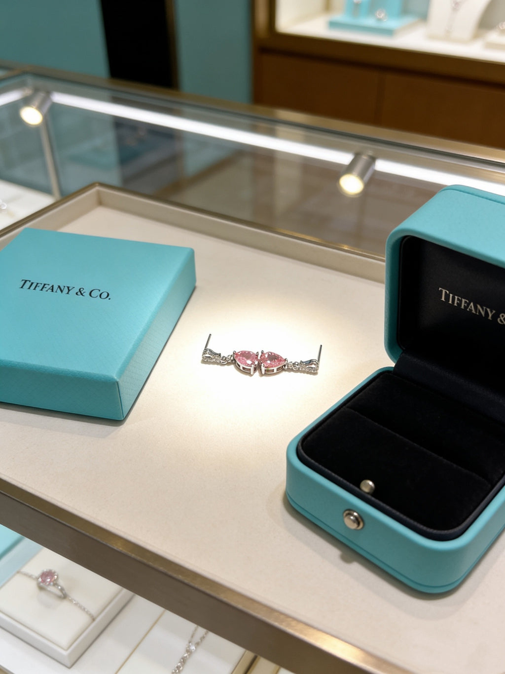 Tiffany & Co. Pink Bird Motif Earrings - album image 5