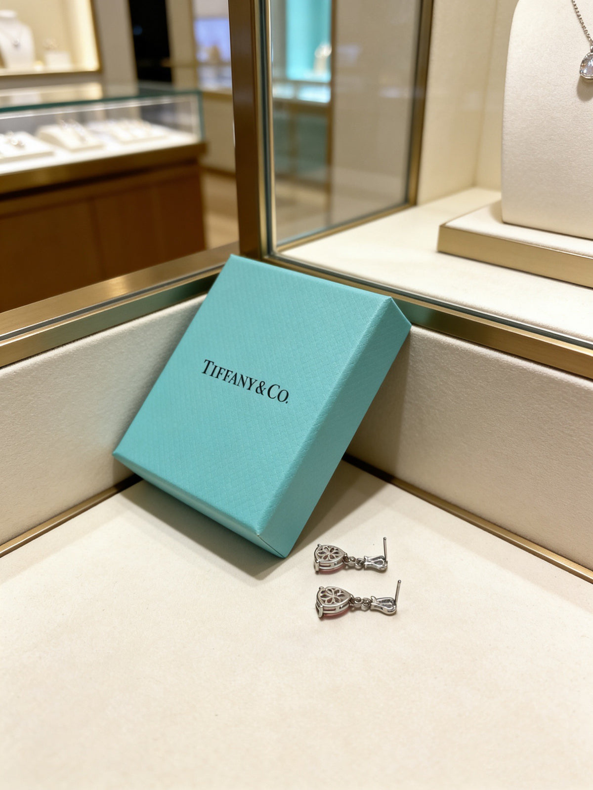Tiffany & Co. Pink Bird Motif Earrings - album image 2