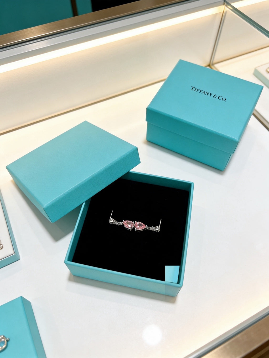 Tiffany & Co. Pink Bird Motif Earrings - album image 7