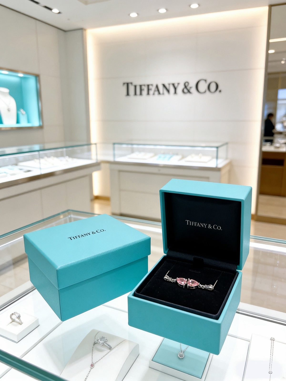 Tiffany & Co. Pink Bird Motif Earrings - album image 1