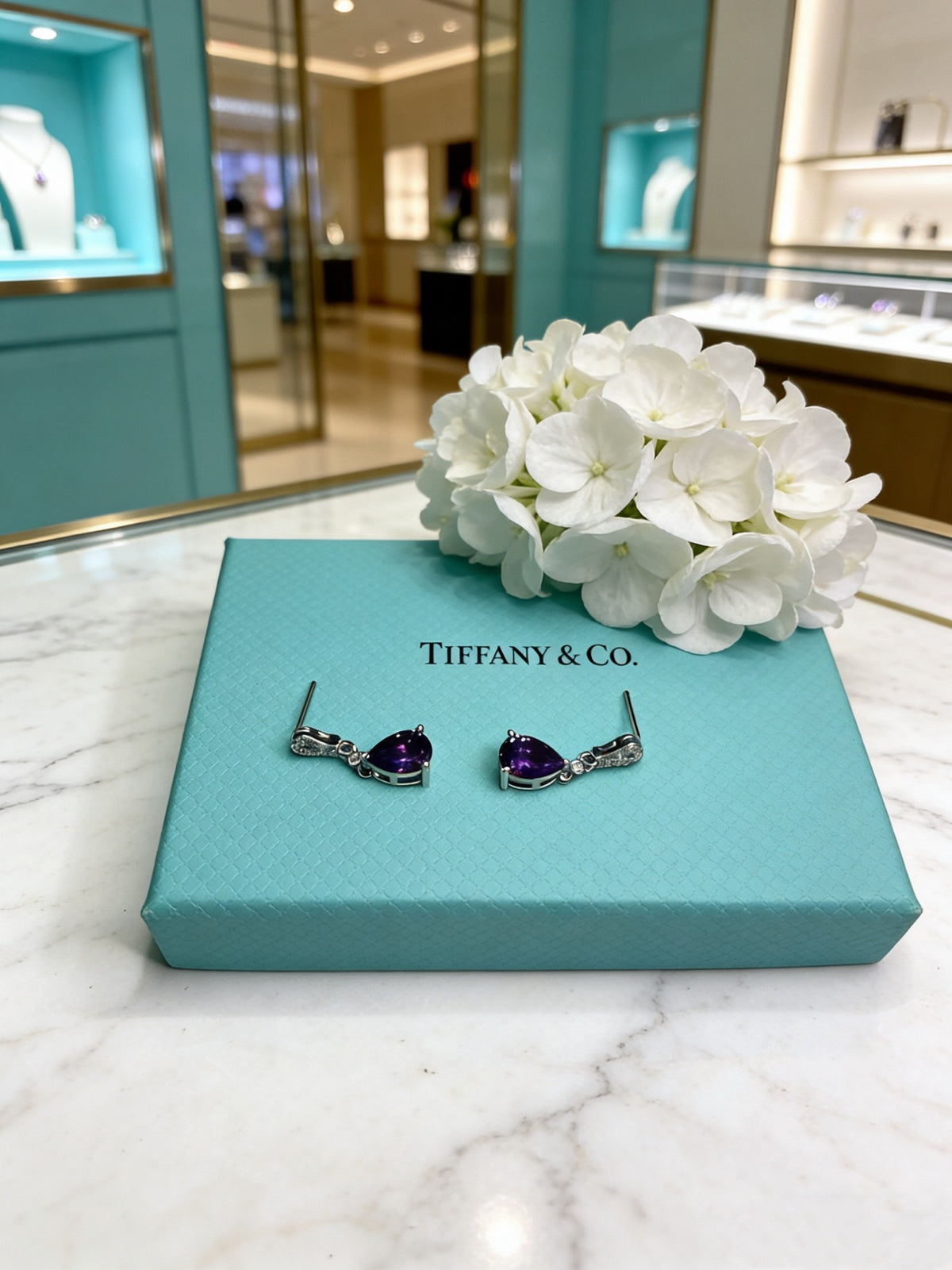 Tiffany & Co. Purple Drop Accent Earrings - album image 7