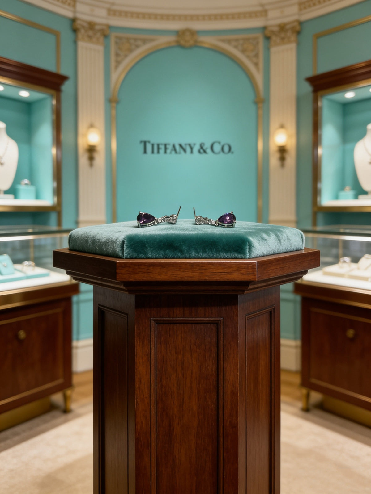 Tiffany & Co. Purple Drop Accent Earrings - album image 3
