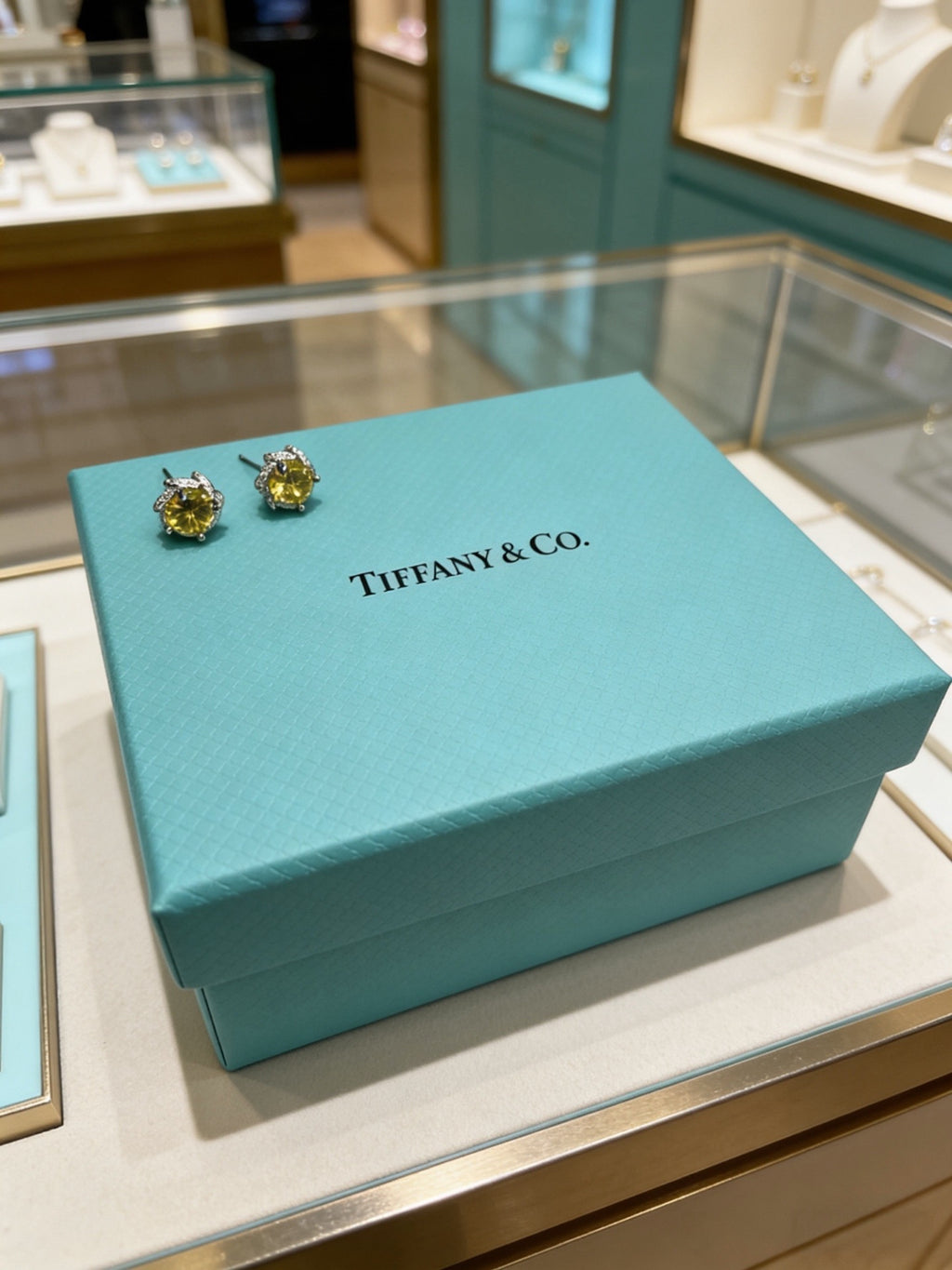 Tiffany & Co. Yellow Floral Stud Earrings - album image 3
