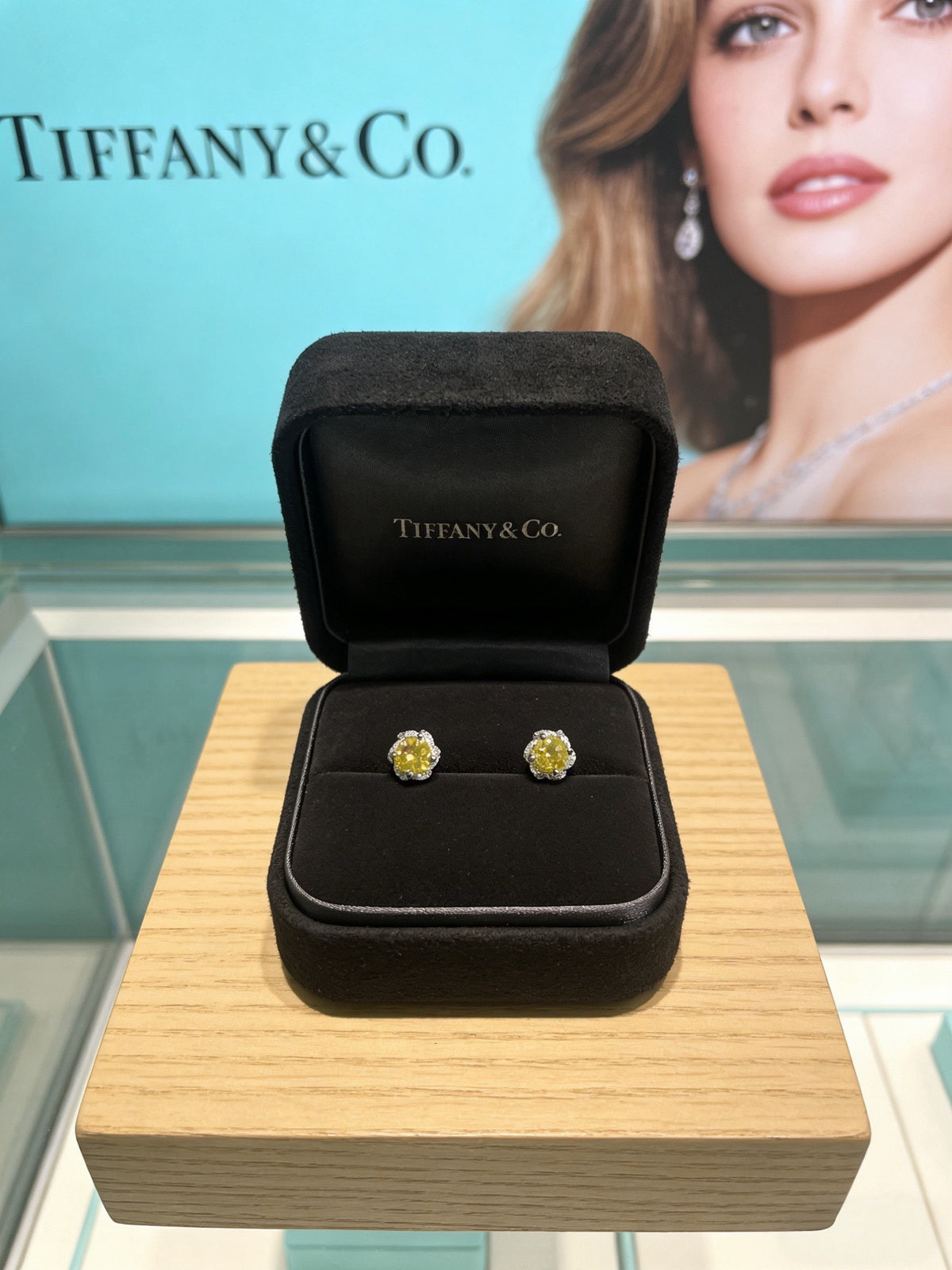 Tiffany & Co. Yellow Floral Stud Earrings - album image 4