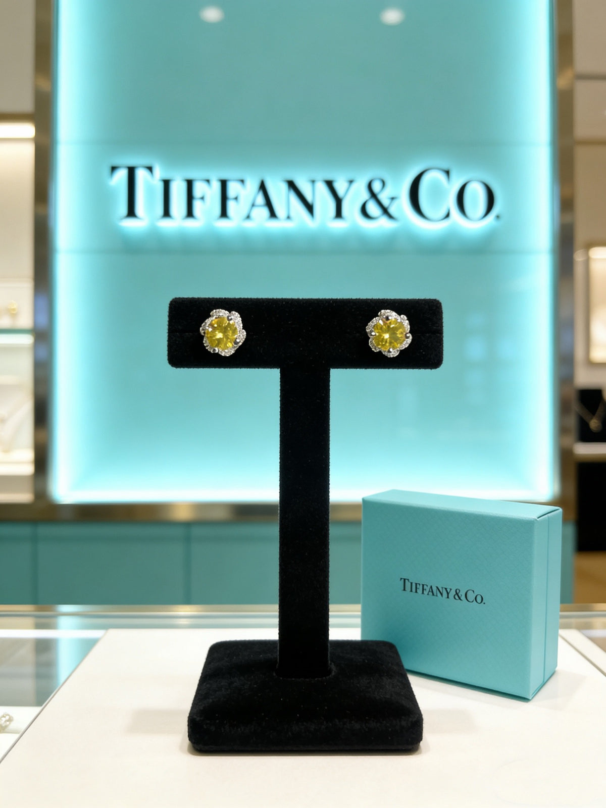 Tiffany & Co. Yellow Floral Stud Earrings - album image 1