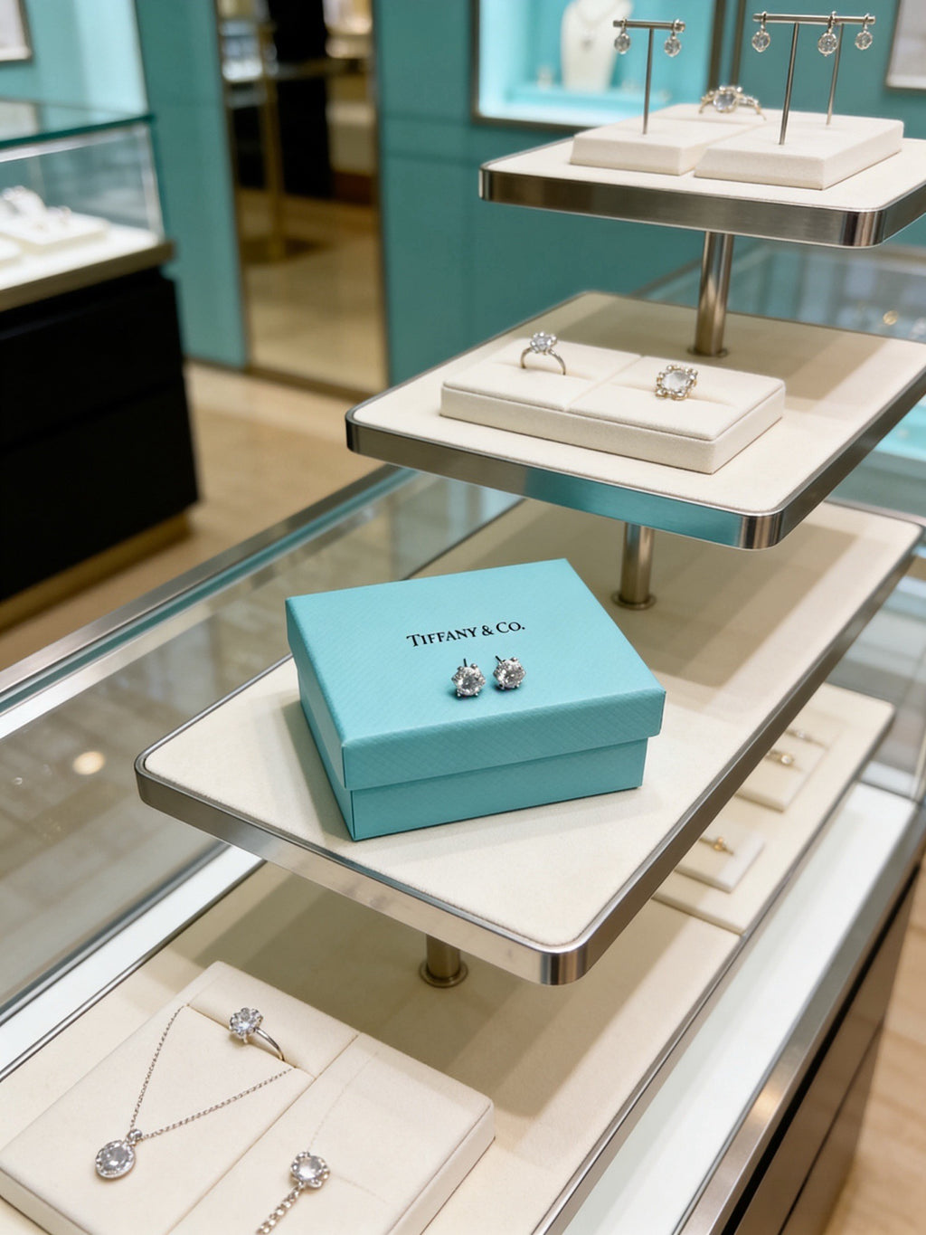 Tiffany & Co. Clear Floral Cluster Stud Earrings - album image 7