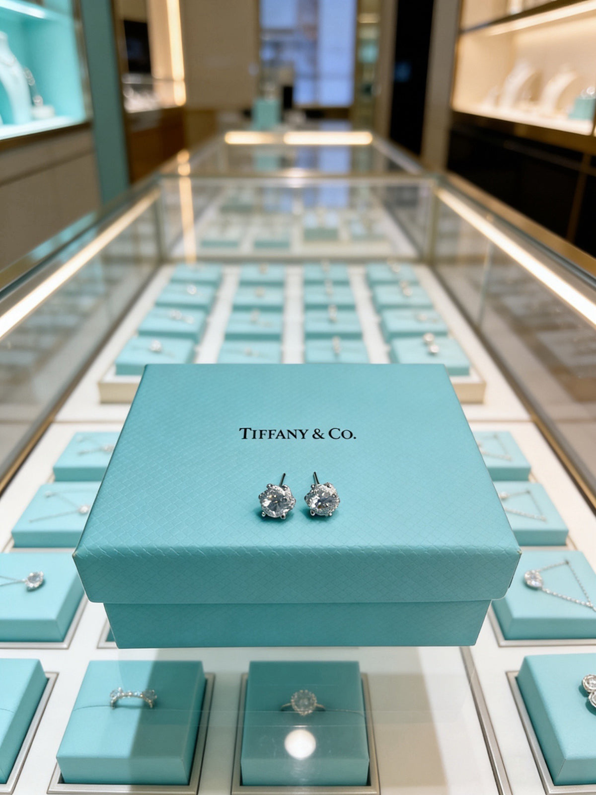 Tiffany & Co. Clear Floral Cluster Stud Earrings - album image 2
