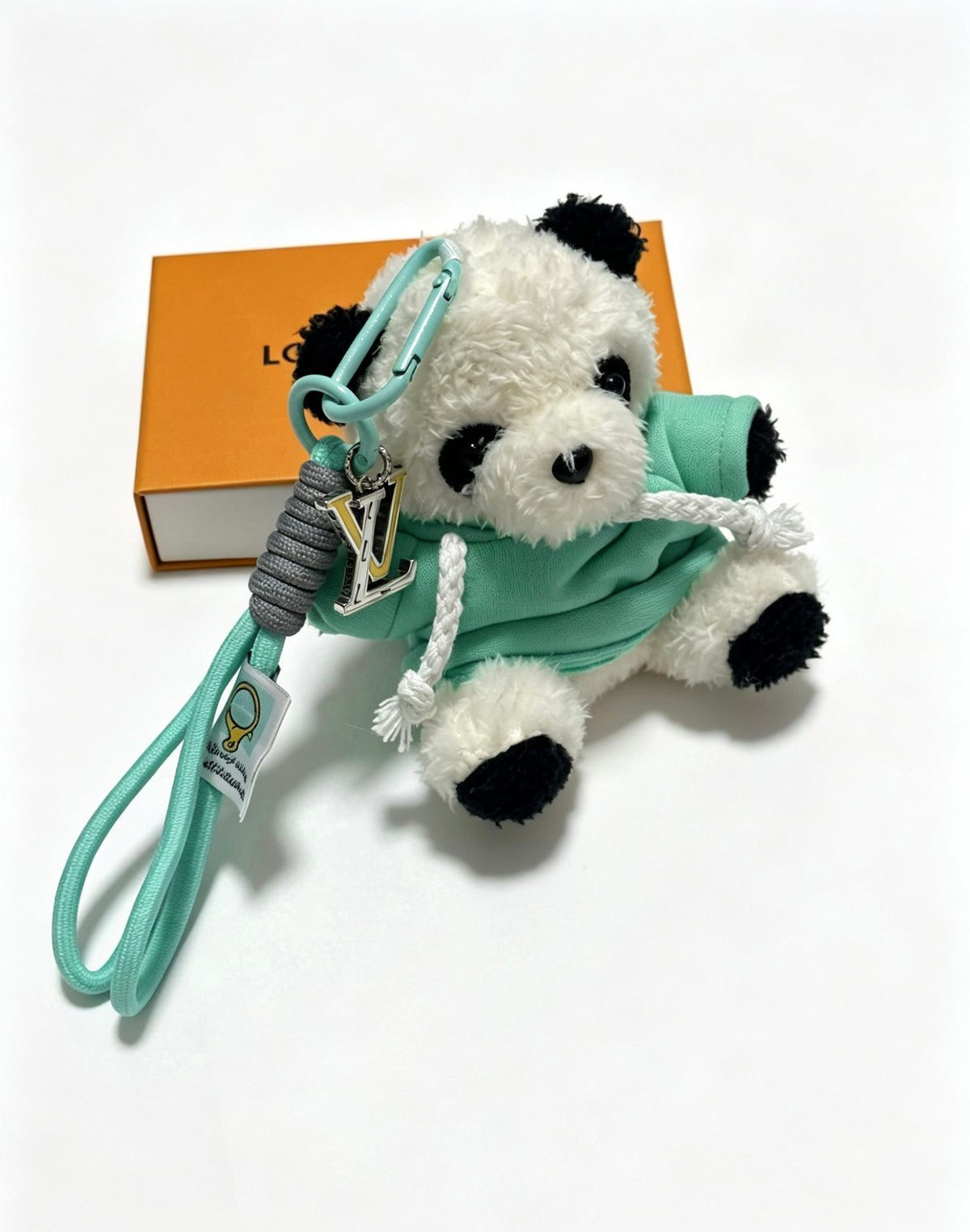 Louis Vuitton Plush Panda Keychain in Green Outfit - album image 1