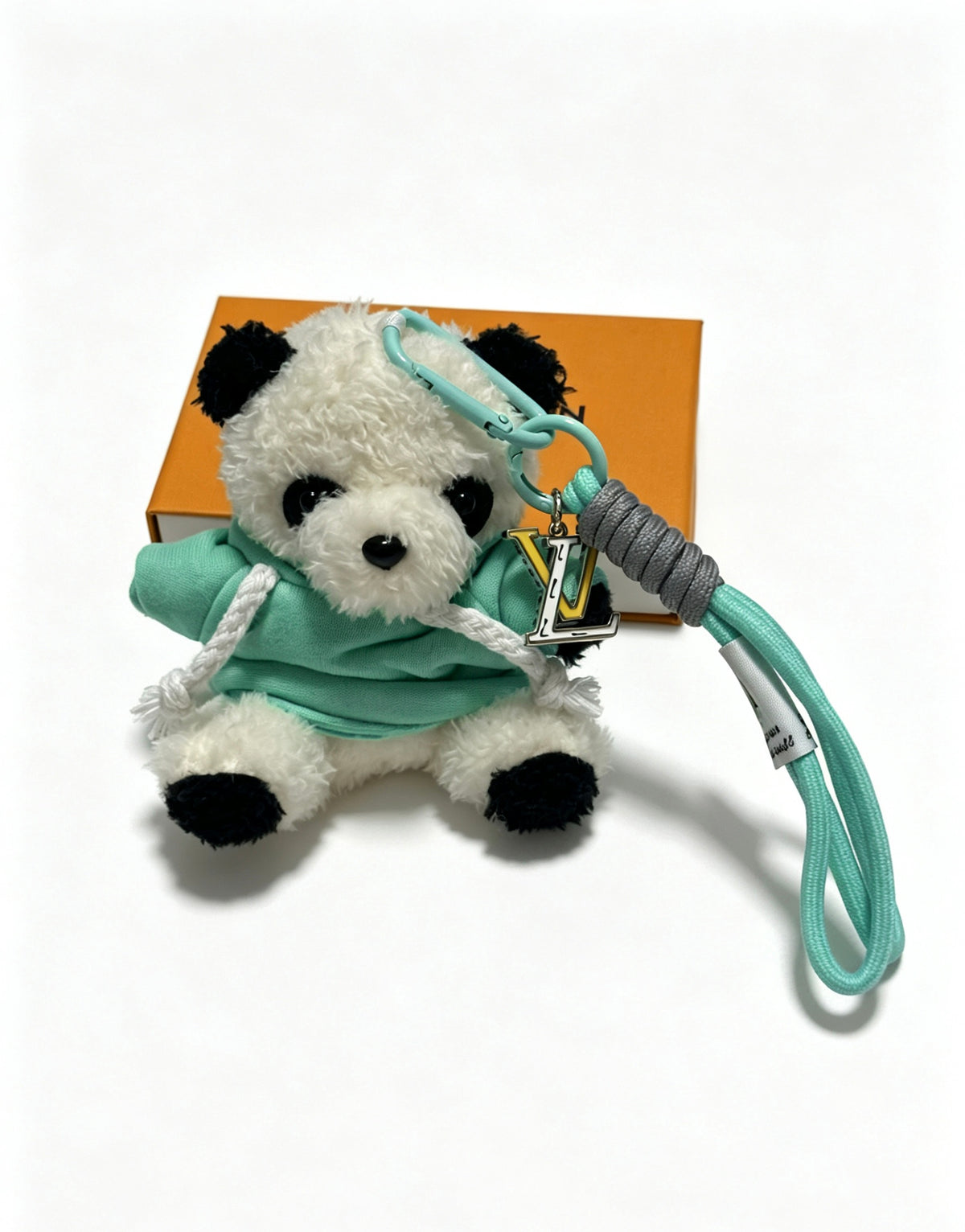 Louis Vuitton Plush Panda Keychain in Green Outfit - album image 2
