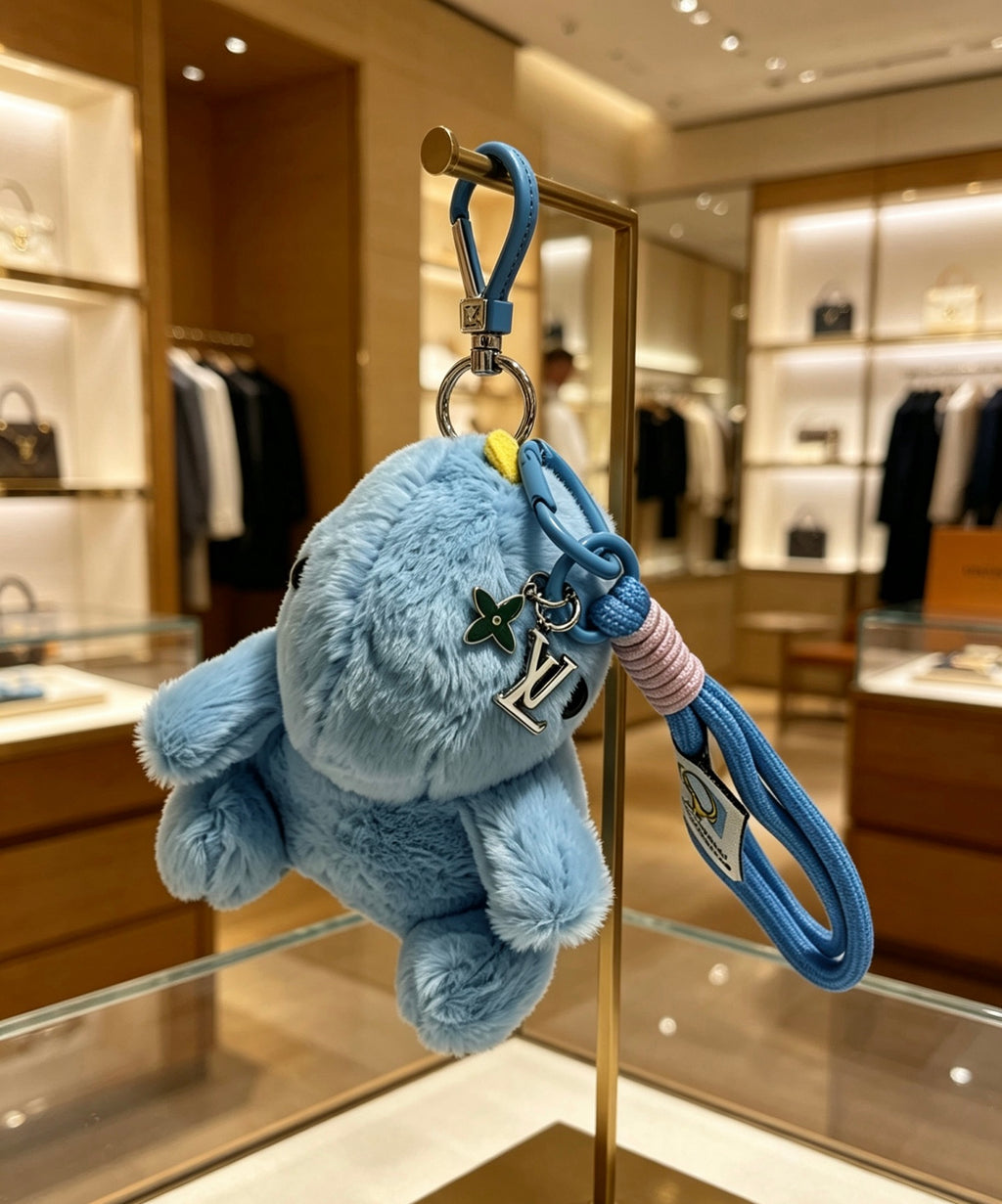 Louis Vuitton Blue Plush Dinosaur Keychain - album image 4