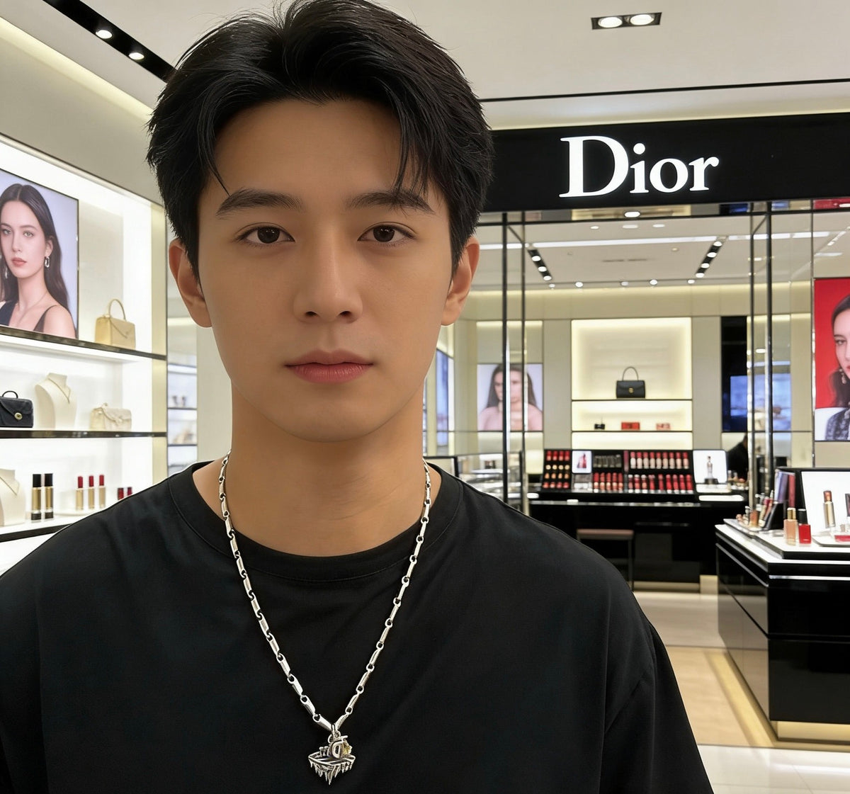 Dior Double Ornamental Pendant Necklace - product image 6