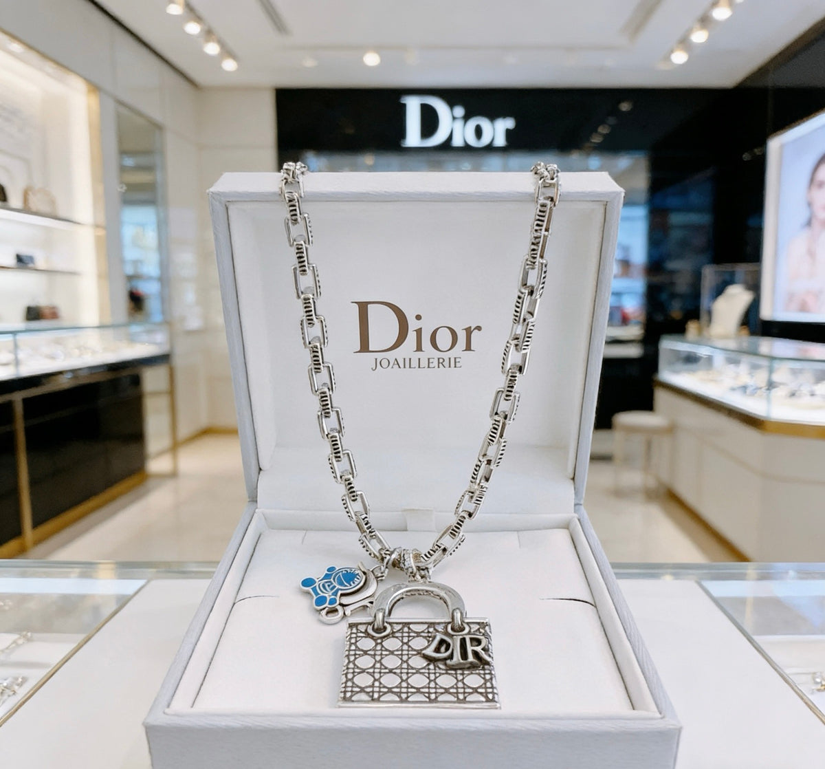 Dior Rectangular Tag Long Necklace - product image 8