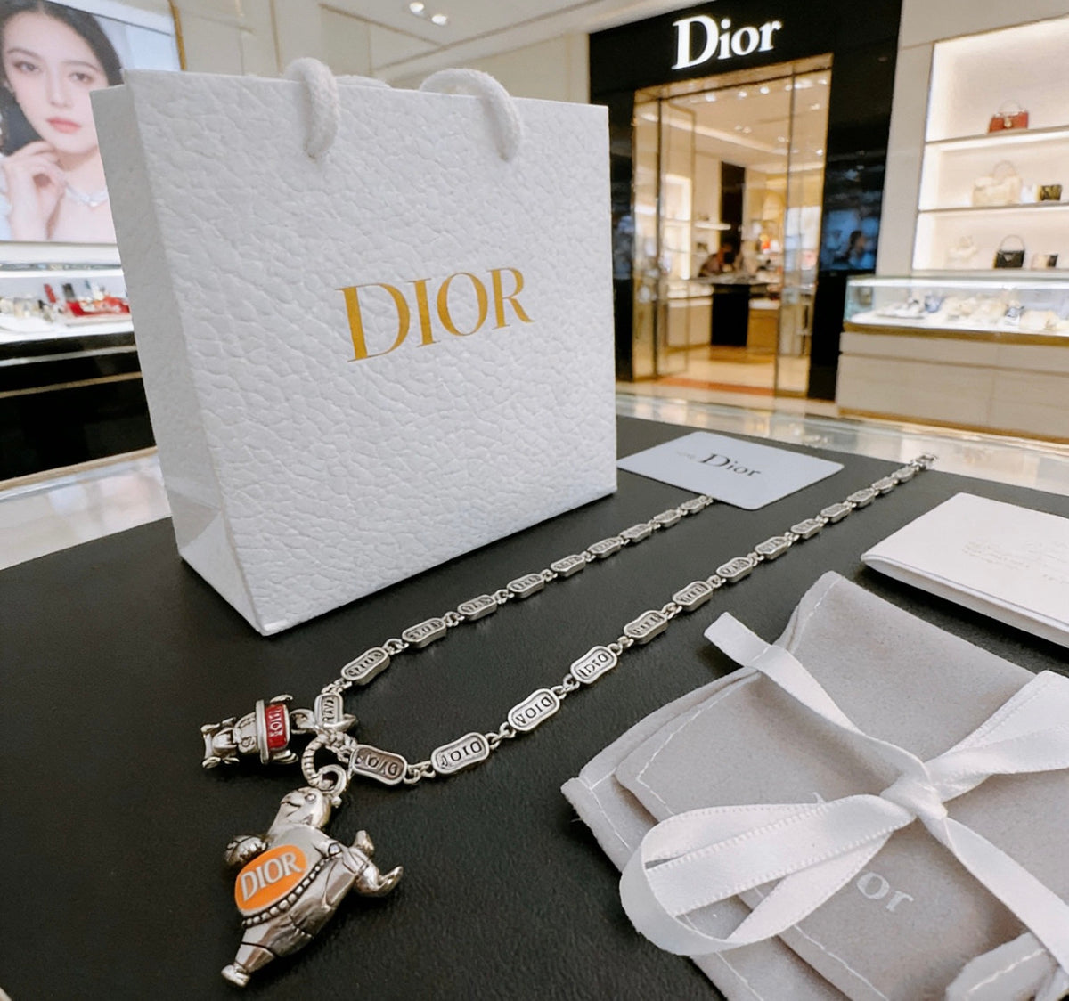 Dior Amber Medallion Long Chain Necklace - product image 6