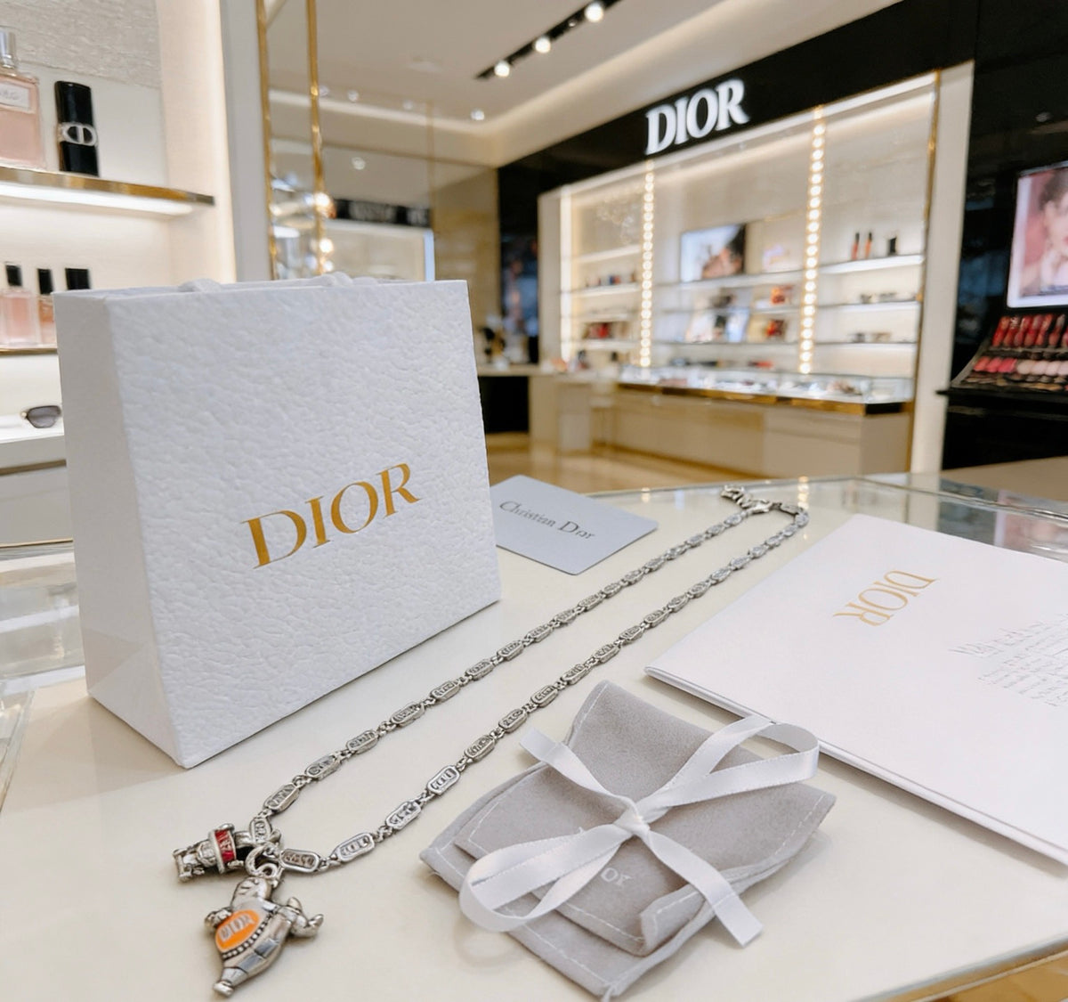 Dior Amber Medallion Long Chain Necklace - product image 5