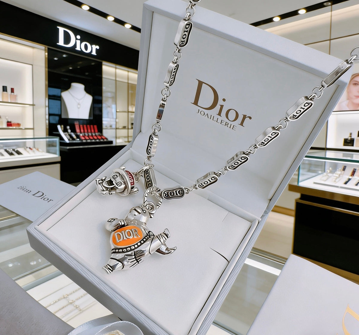 Dior Amber Medallion Long Chain Necklace - product image 9