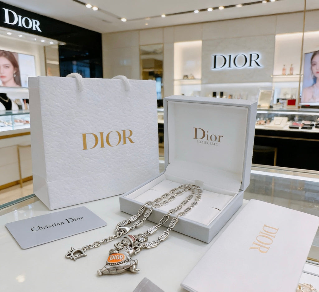 Dior Amber Medallion Long Chain Necklace - product image 2