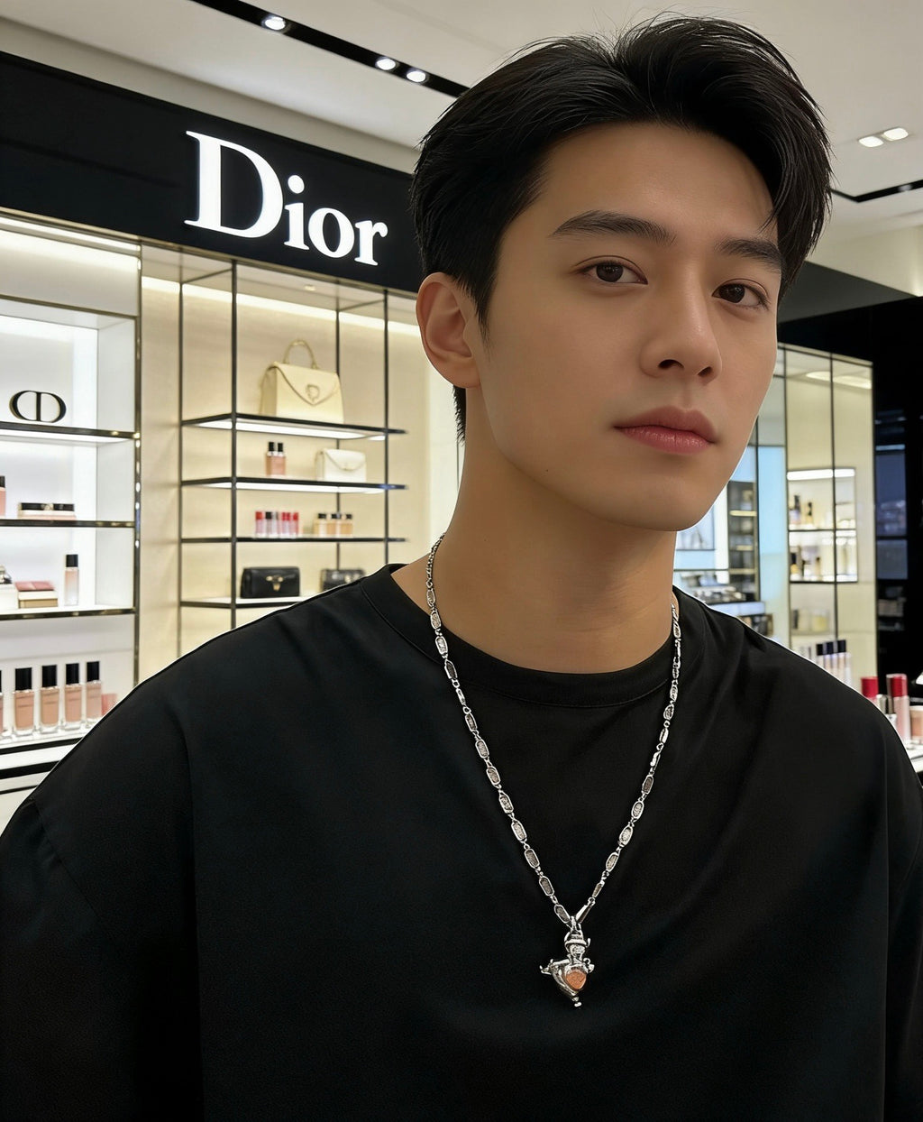 Dior Amber Medallion Long Chain Necklace - product image 4
