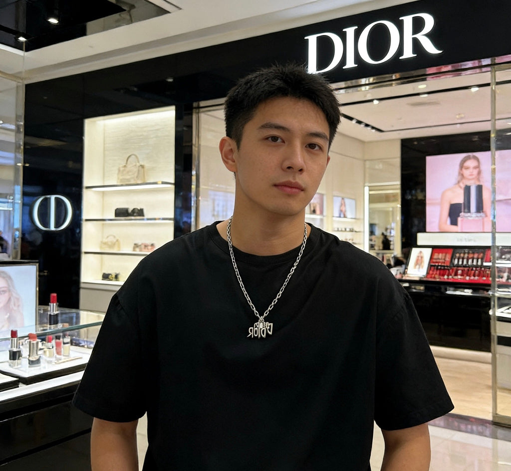 Dior Ornamental Pendant Long Chain Necklace - product image 2