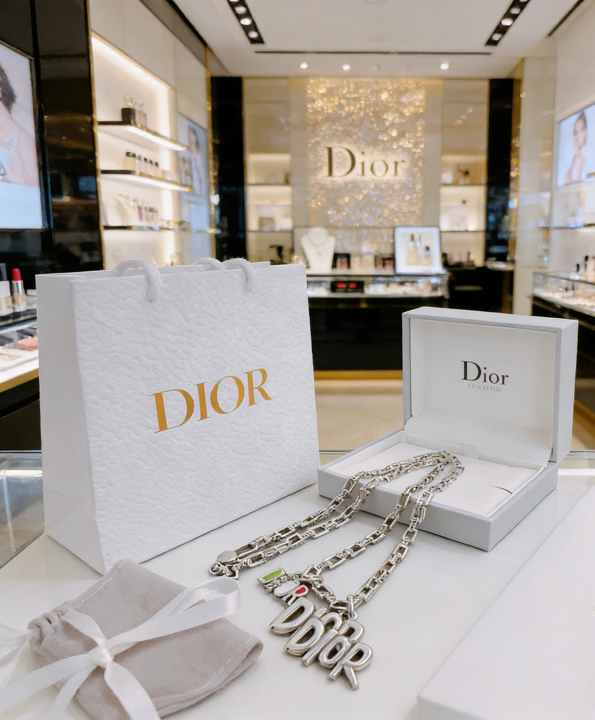 Dior Ornamental Pendant Long Chain Necklace - product image 9