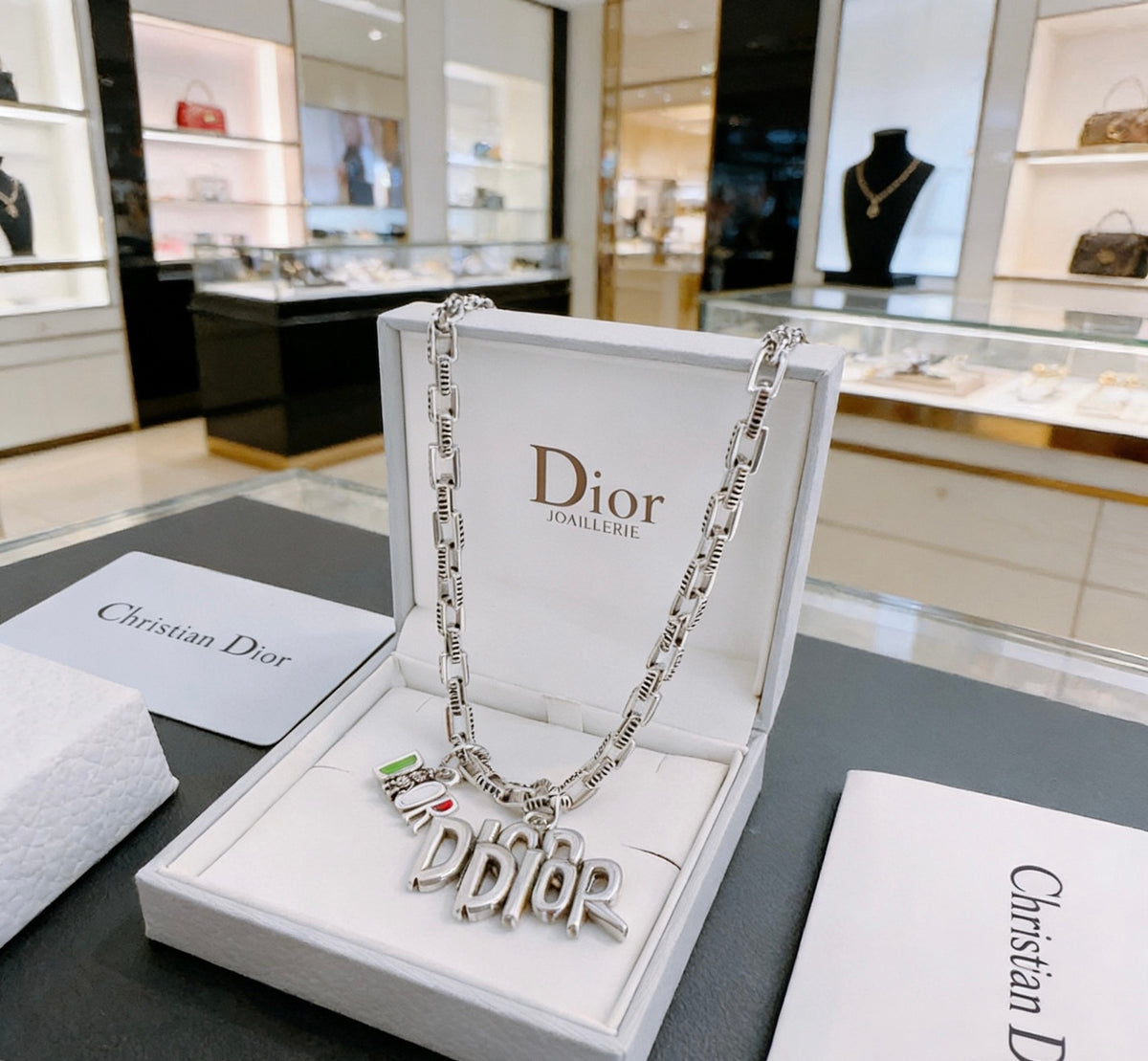 Dior Ornamental Pendant Long Chain Necklace - product image 6