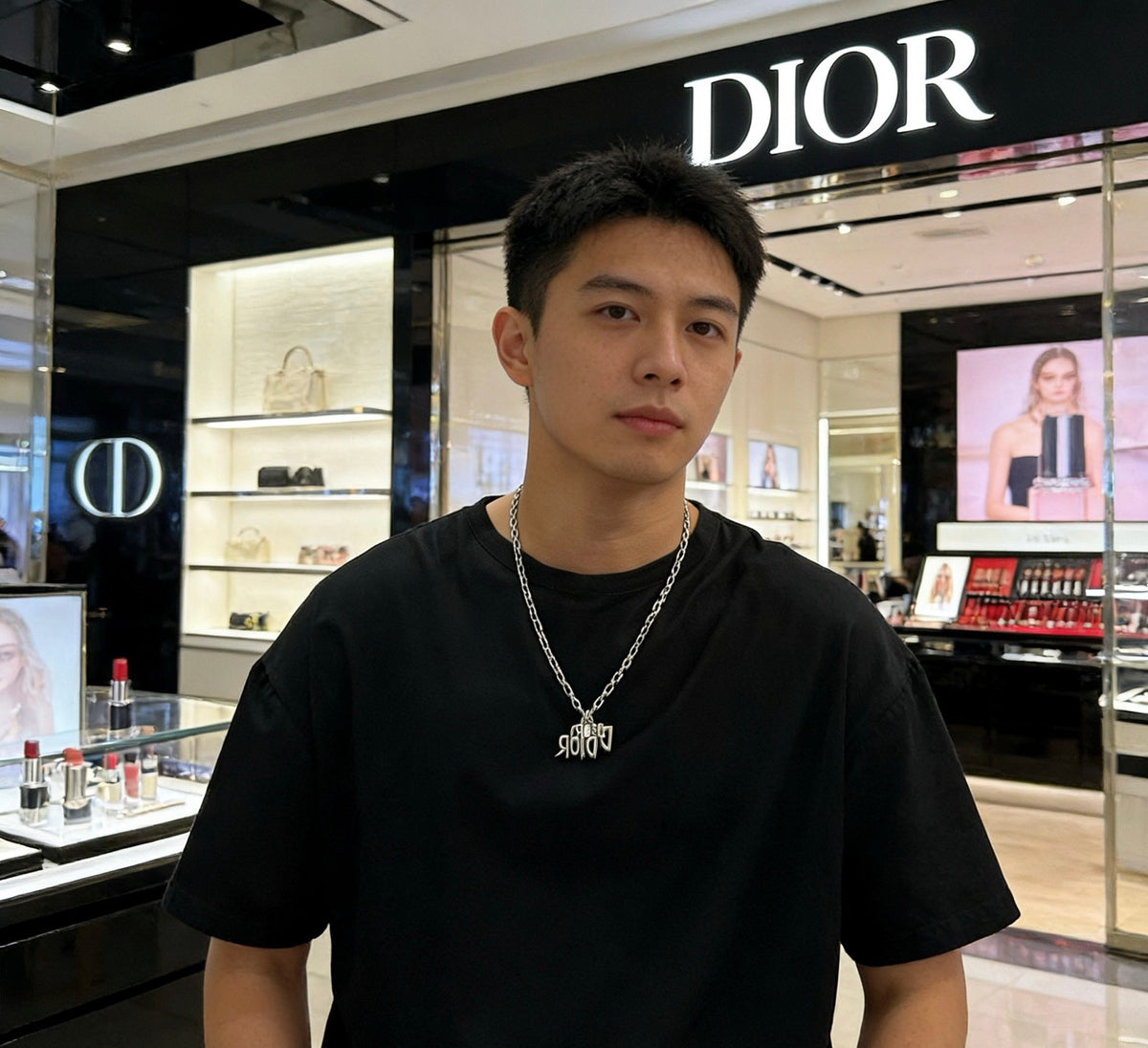 Dior Ornamental Pendant Long Chain Necklace - product image 4