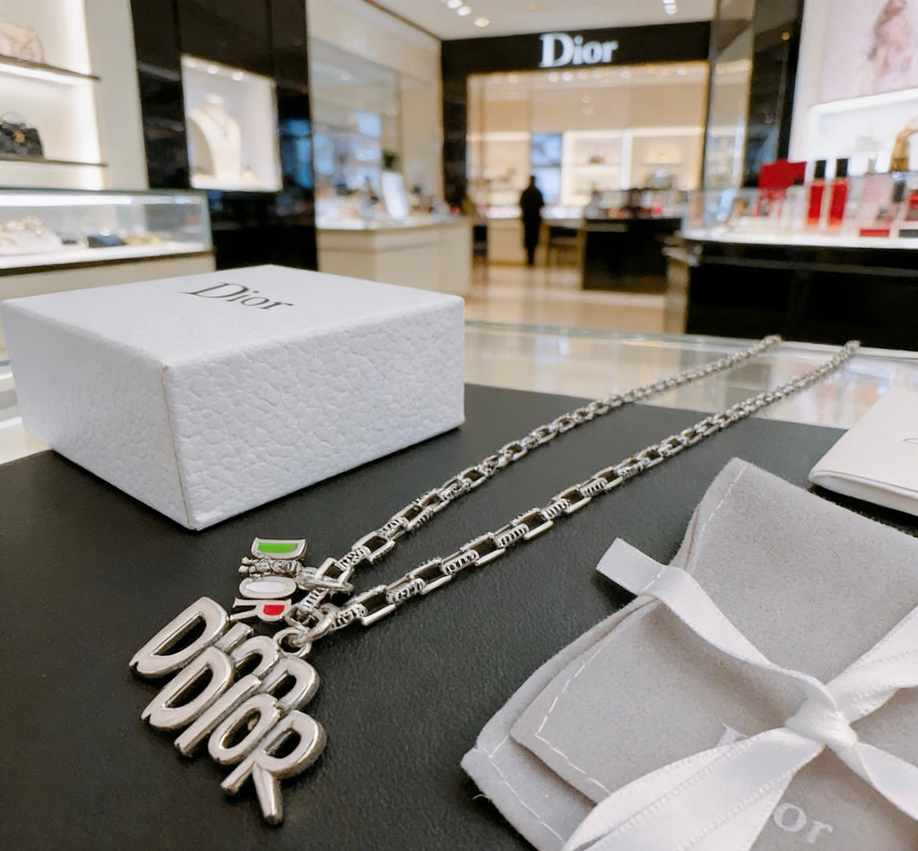Dior Ornamental Pendant Long Chain Necklace - product image 3