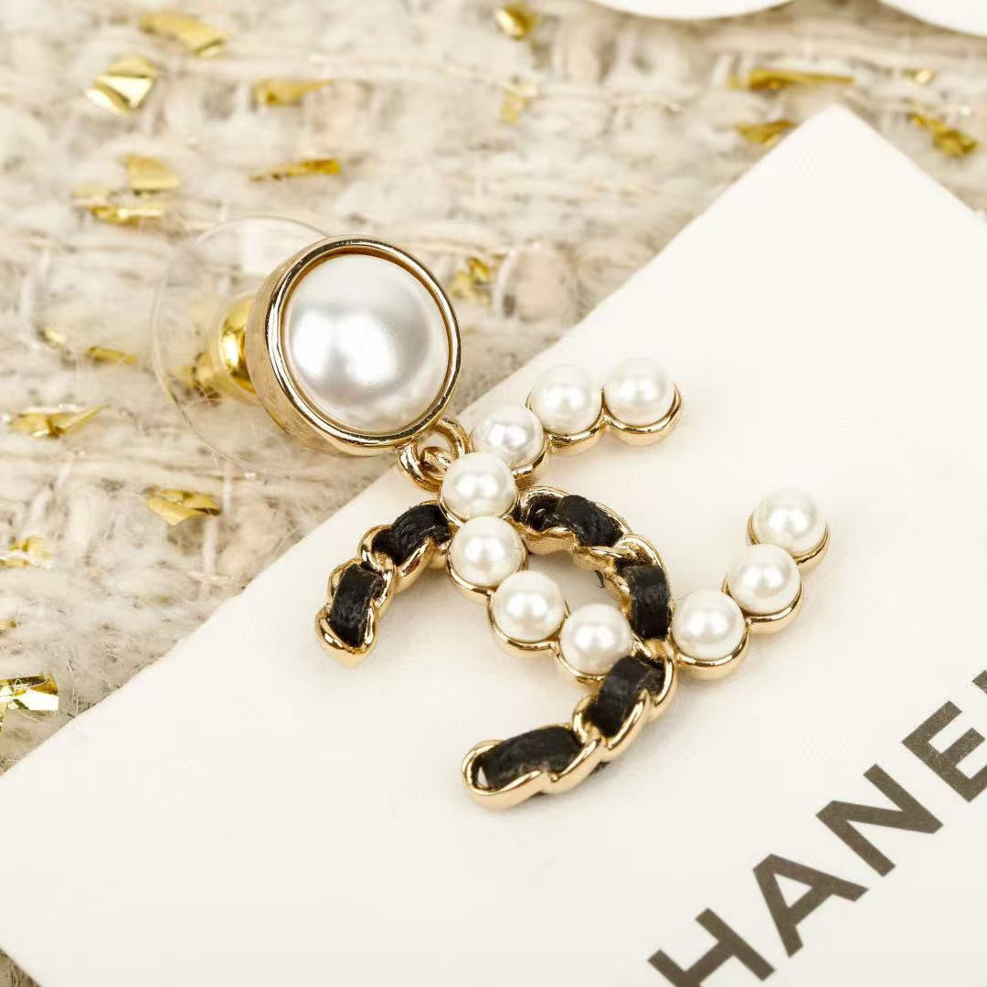 Chanel Gold-Tone Circular Charm Drop Earrings - album image 6