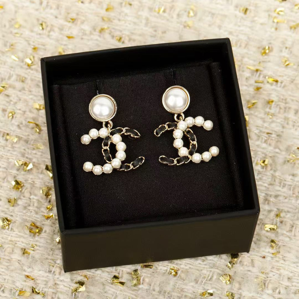 Chanel Gold-Tone Circular Charm Drop Earrings - album image 2
