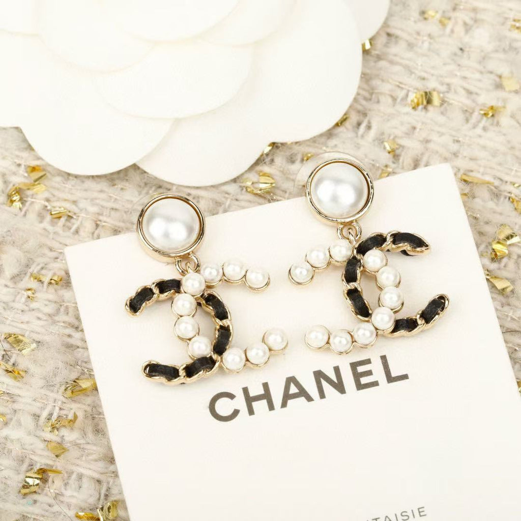 Chanel Gold-Tone Circular Charm Drop Earrings - album image 5
