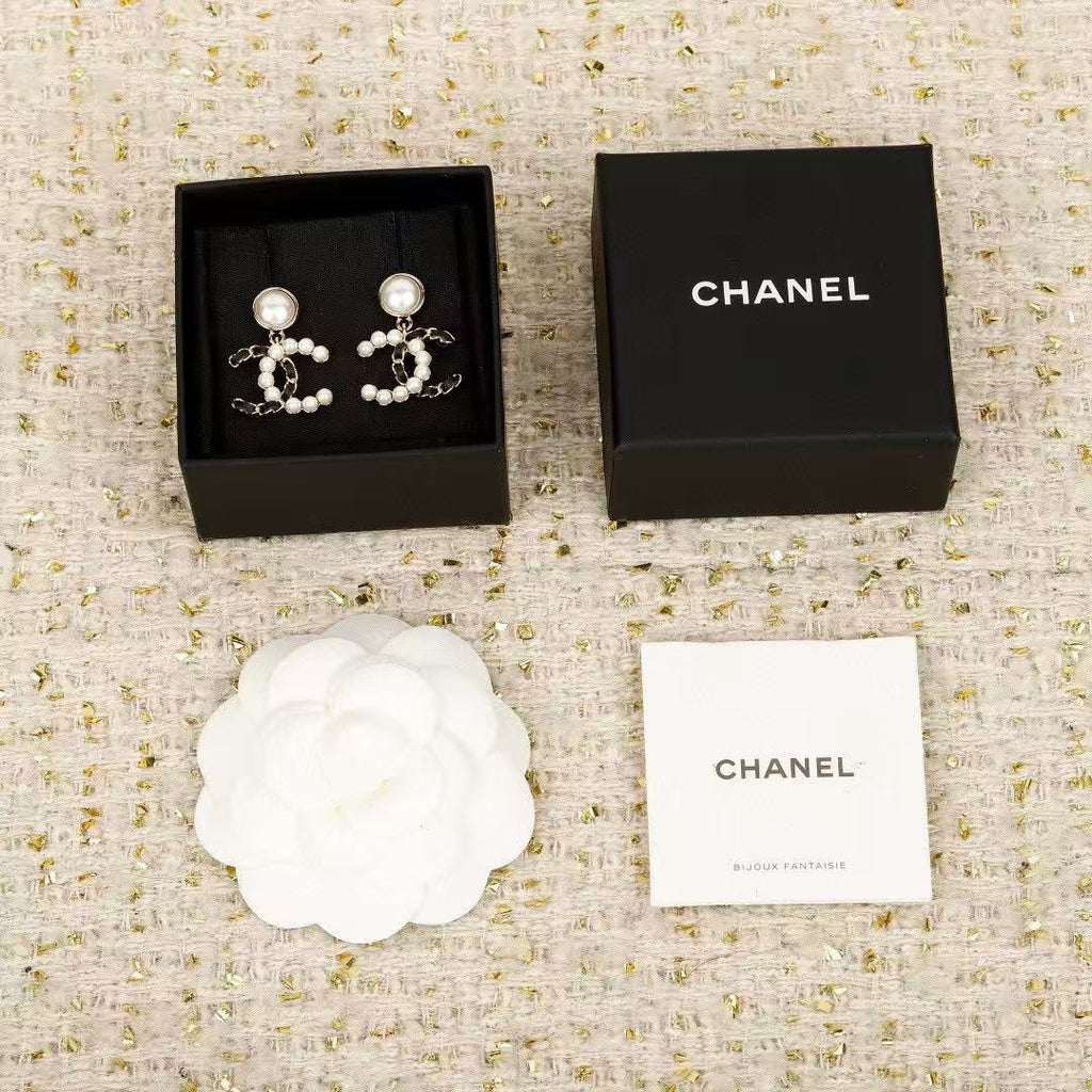 Chanel Gold-Tone Circular Charm Drop Earrings - album image 3