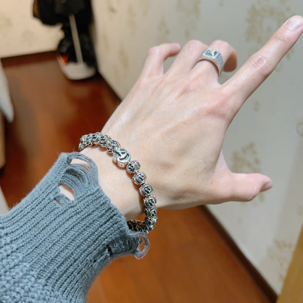 Gucci Anger Forest Interlocking G Antiqued Bracelet - album image 7
