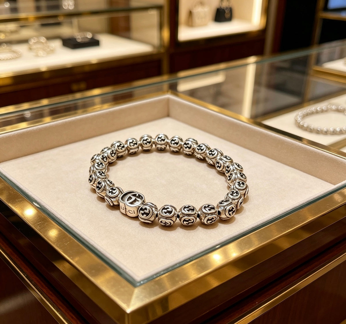 Gucci Anger Forest Interlocking G Antiqued Bracelet - album image 5