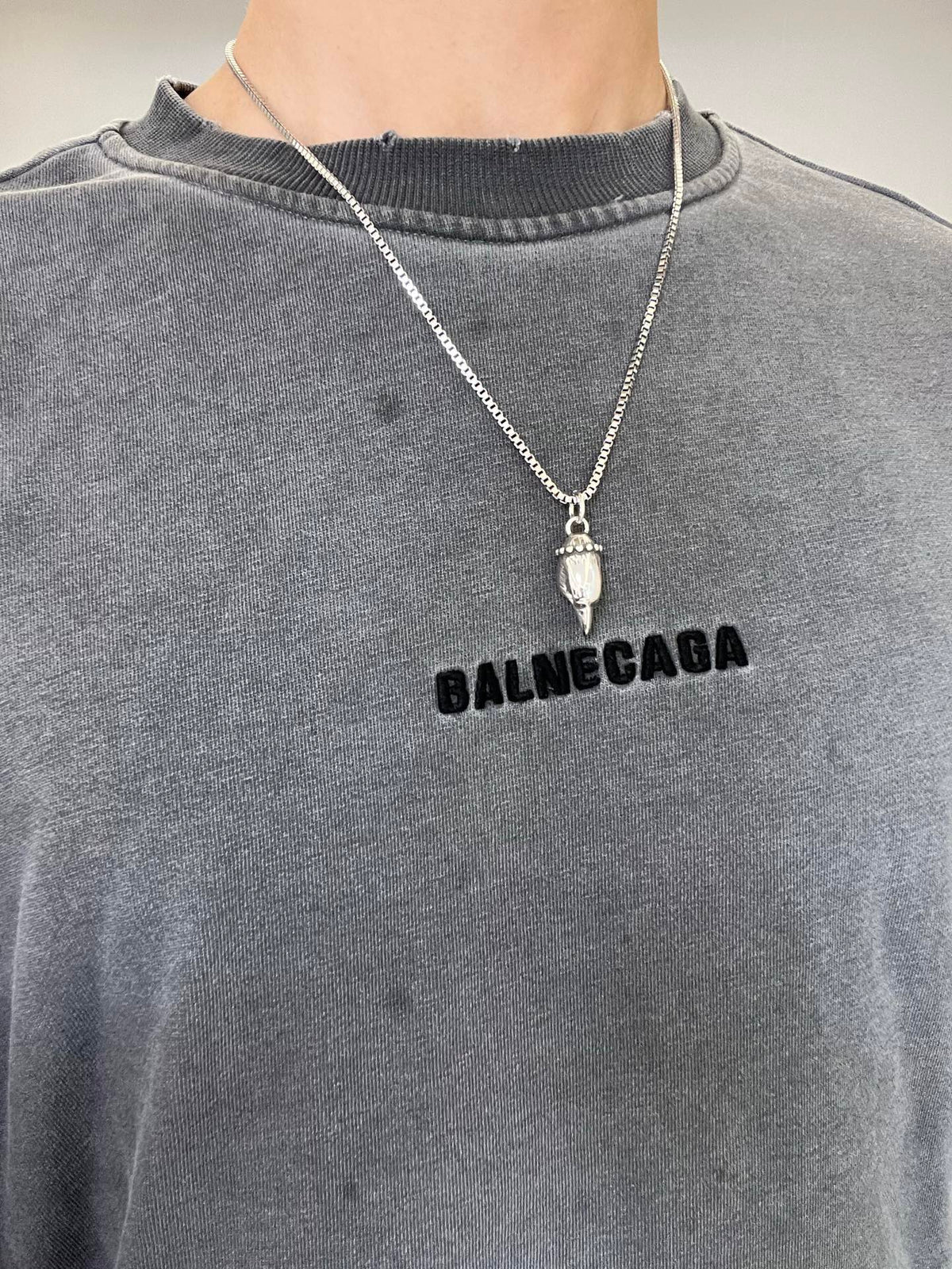Gucci Anger Forest Interlocking G Antique Silver-Tone Silver-Tone Antiqued Chain Necklace - album image 3