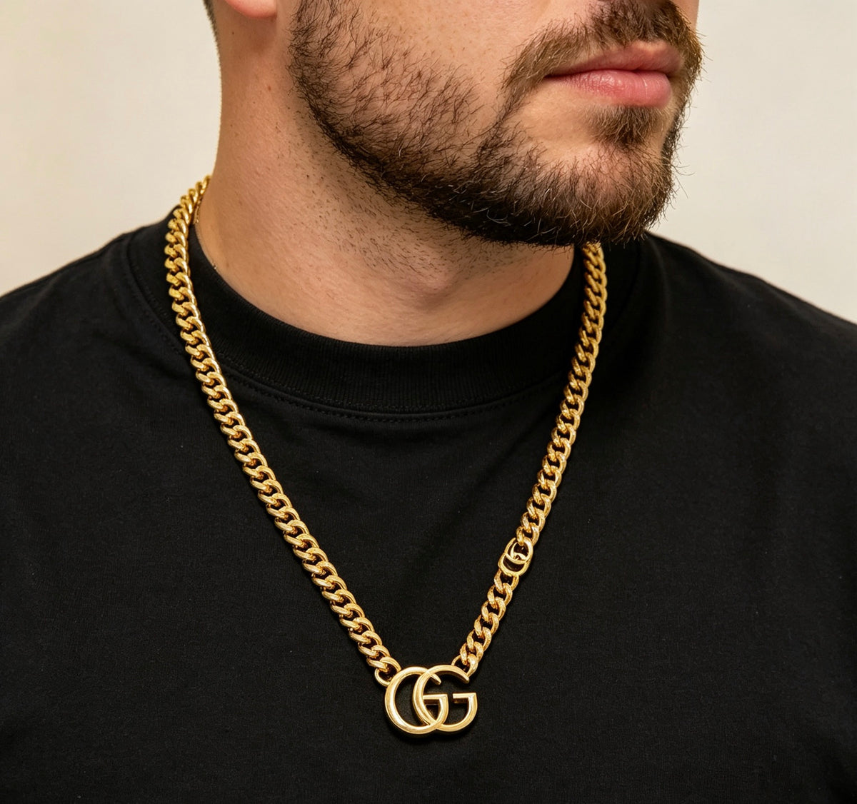 Gucci Anger Forest Interlocking G Antiqued Chain Necklace - album image 8