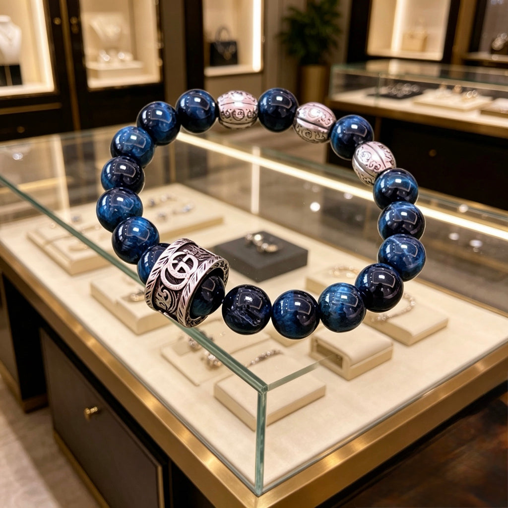 Gucci Anger Forest Interlocking G Tiger Eye Antiqued Bracelet - album image 8