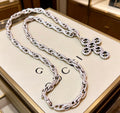 Gucci Anger Forest Interlocking G Antiqued Chain Necklace - album image 1