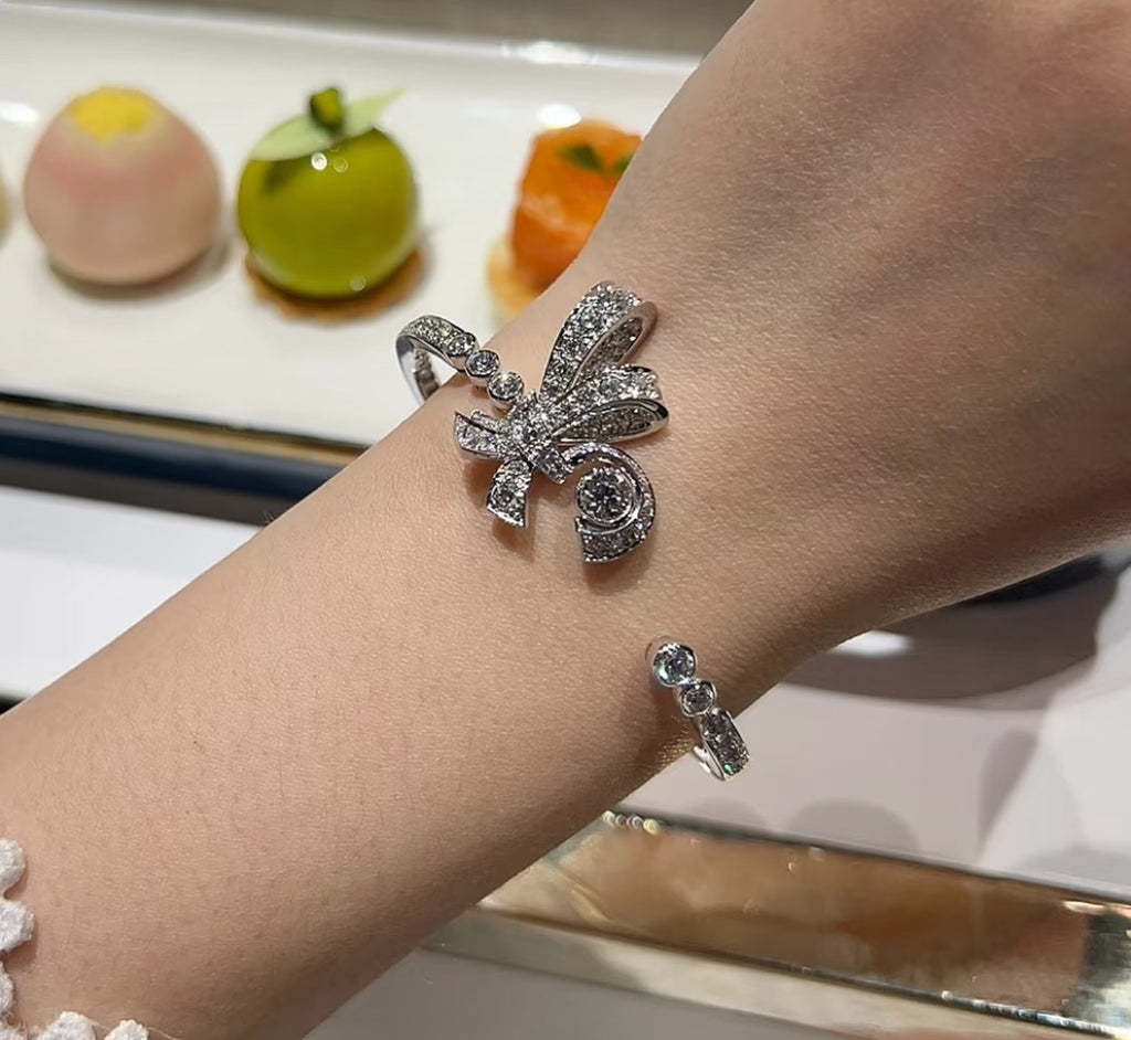 Chanel Bow Butterfly Open Bangle - album image 7