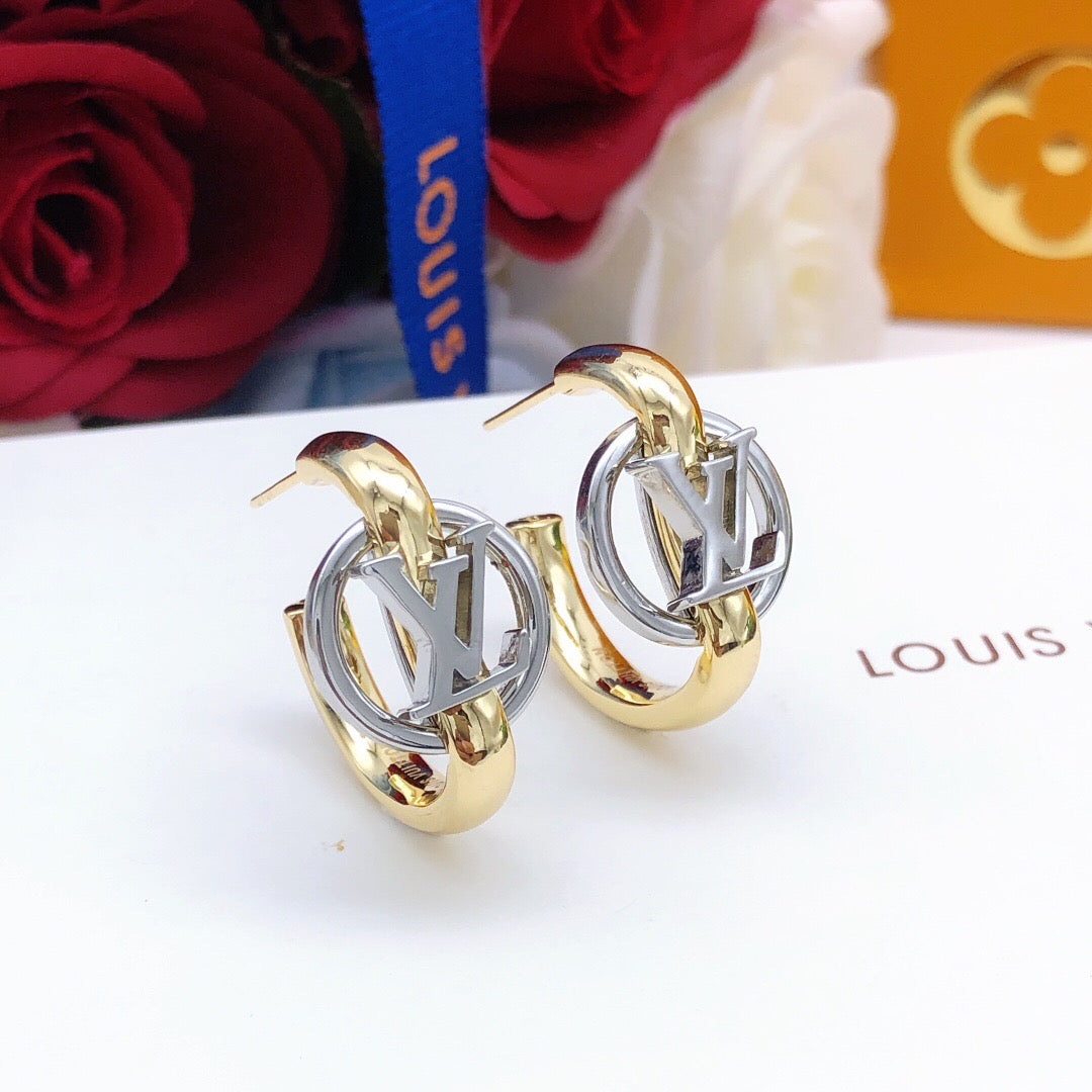 Louis Vuitton Silver-Tone Gold-Tone Earrings - album image 2